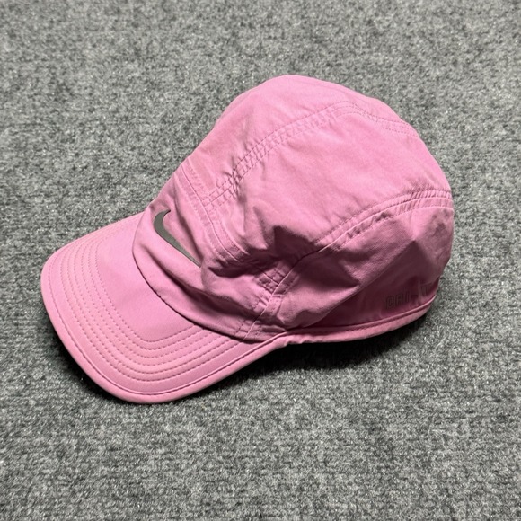 Nike Running Hat Cap Pink 5 Panel AW84 Reflective Lightweight DriFit Tailwind main image 6